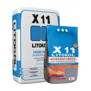 Клей для укладки керамической плитки и мозаики LITOKOL X11 (5 кг серый)