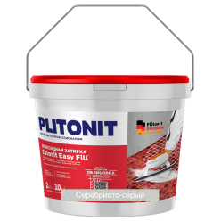 Эпоксидная фуга PLITONIT Colorit Easy Fill - 2кг Серебристо-серый