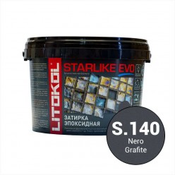 Эпоксидная фуга для затирки швов LITOKOL STARLIKE EVO S.140 Nero Grafite (5 кг.)