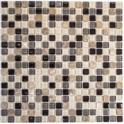 Мозаика стеклянная с камнем Amelia