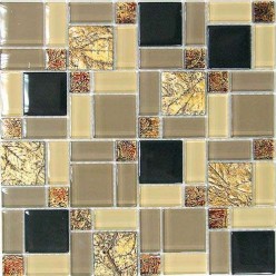 Мозаика стеклянная с камнем Liberty-3