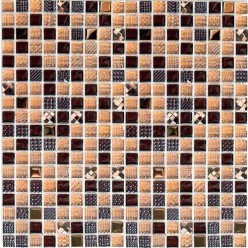  Мозаика стеклянная Crystal brown