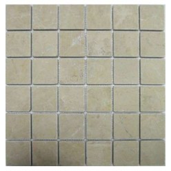  Мозаика из натурального камня Crema Nova Tumbled 48