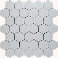 Мозаика из стеклa Omega White